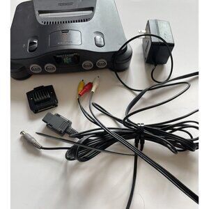 Vintage Nintendo 64 Console Bundle 1996 – Authentic Black Home Gaming System